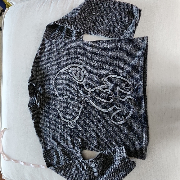 Zara Sweaters Zara Snoopy Peanuts Gray Black White Sweater